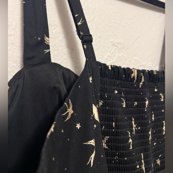 Retro Chic by Torrid Black and Gold Bird Dress, EUC, Size 18 - Picture 8 of 9